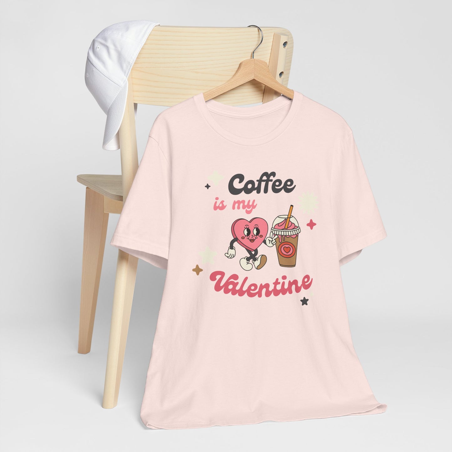 Coffee Lover themed Coffee is my Valentine Unisex Tee