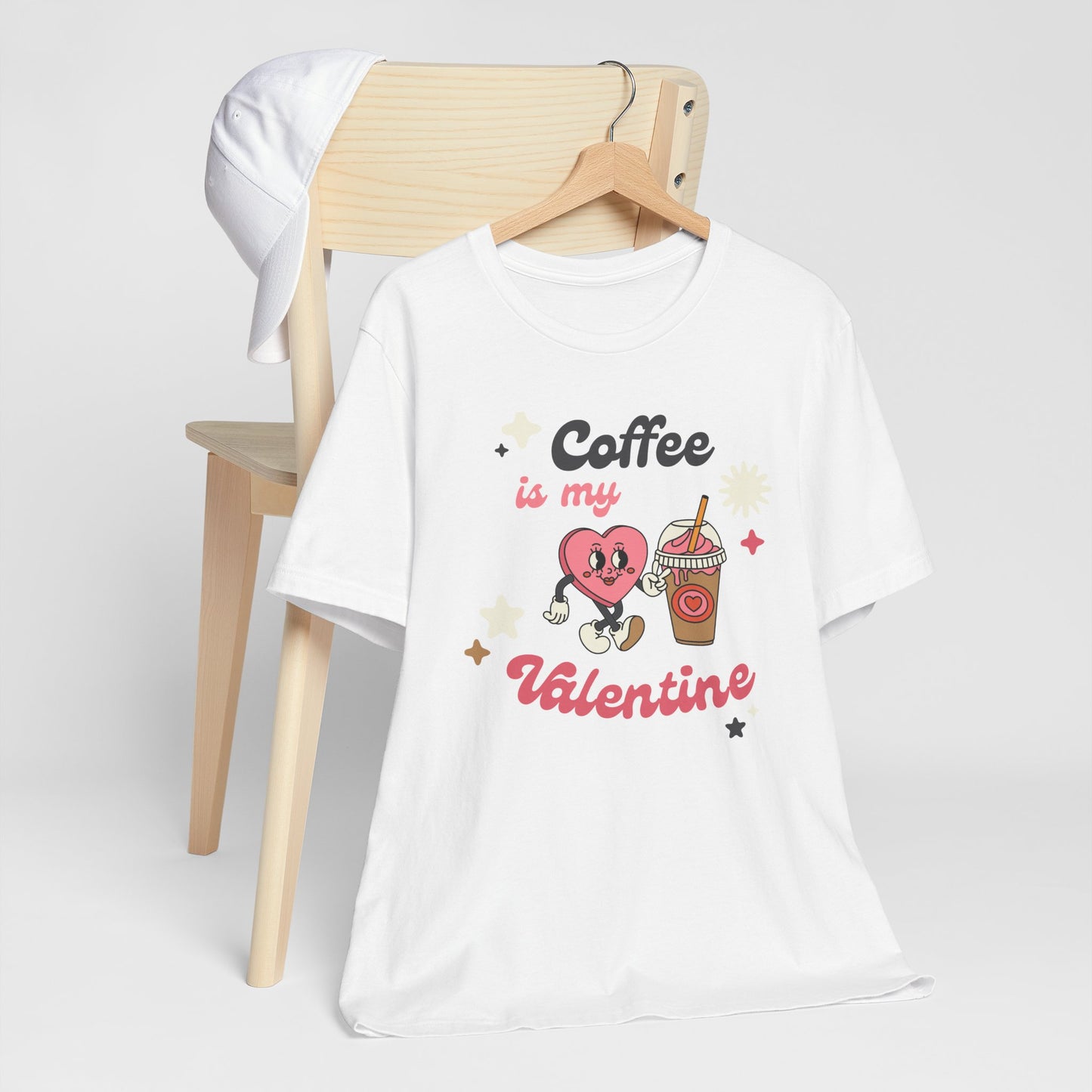 Coffee Lover themed Coffee is my Valentine Unisex Tee