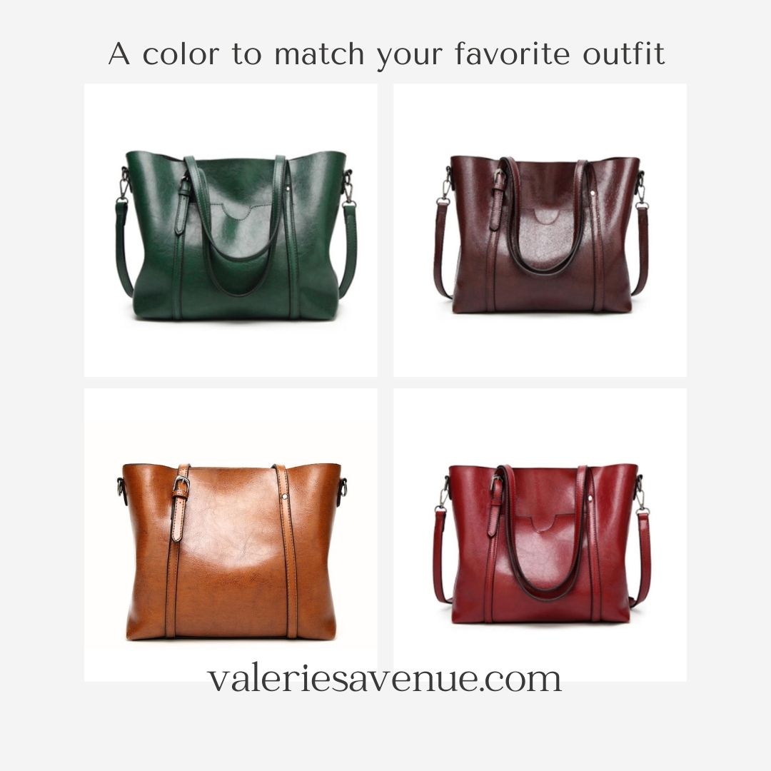 Tote Crossbody Vegan Leather Bag Office Bag