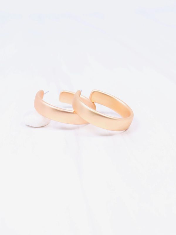 Hoop Earring MATTE GOLD