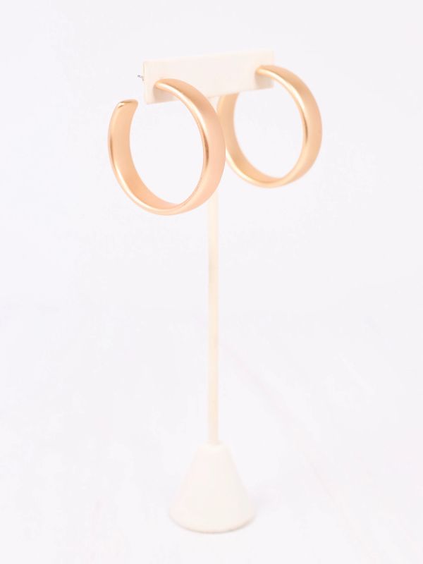 Hoop Earring MATTE GOLD