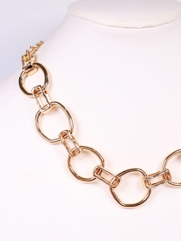 Bold Chain Gold Tone Necklace