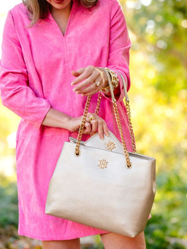 Beige Pearl Elegant Tote shoulder bag