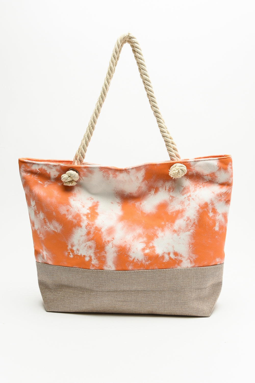 Beach Tie-Dye Tote with Rope Handles