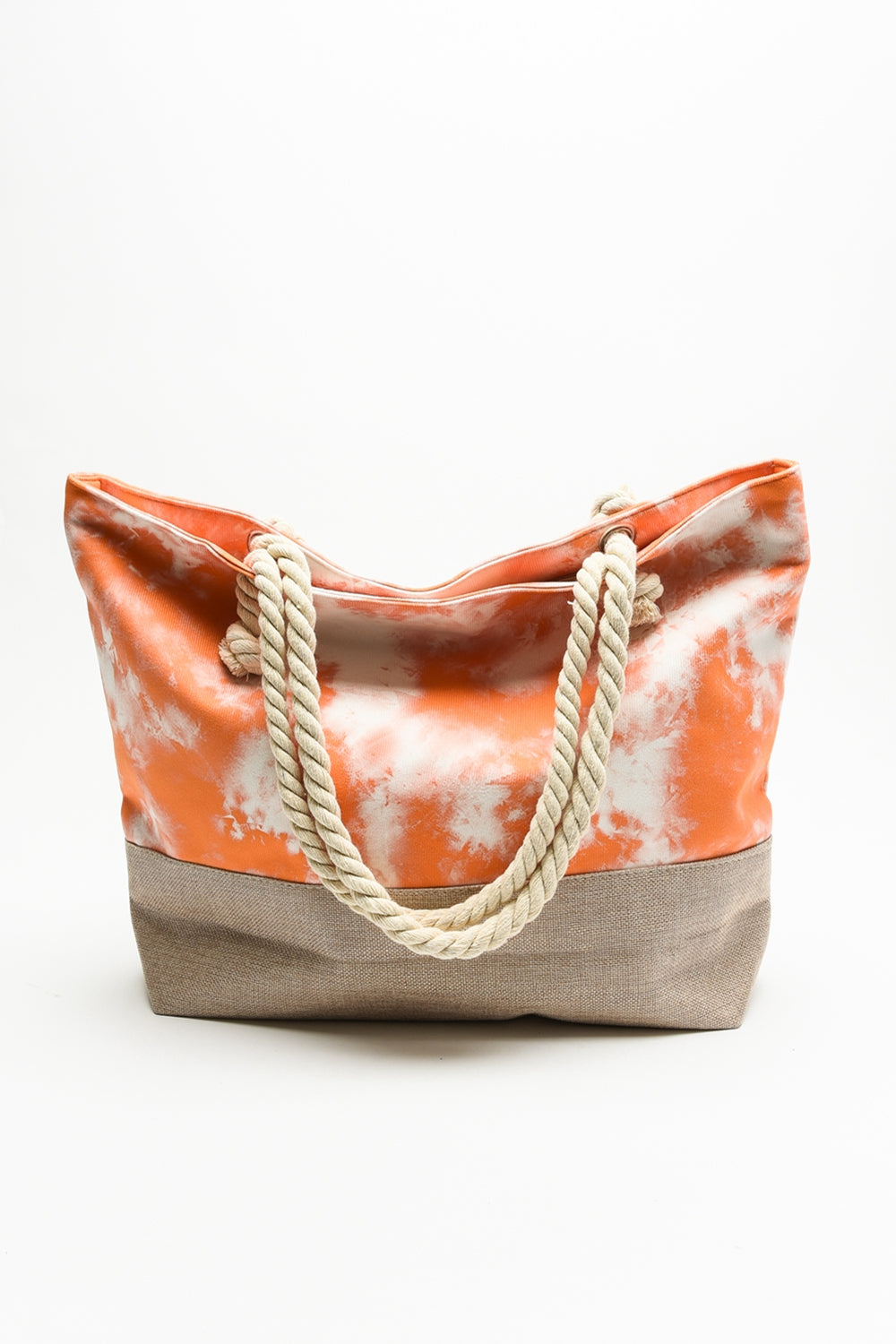 Beach Tie-Dye Tote with Rope Handles