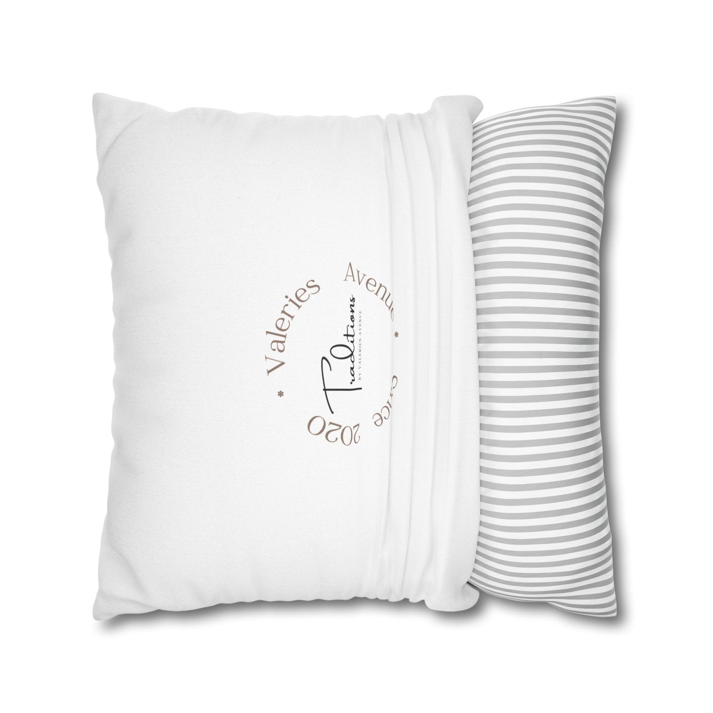 Gold Classic Nativity printed Design Spun Polyester Square Pillowcase