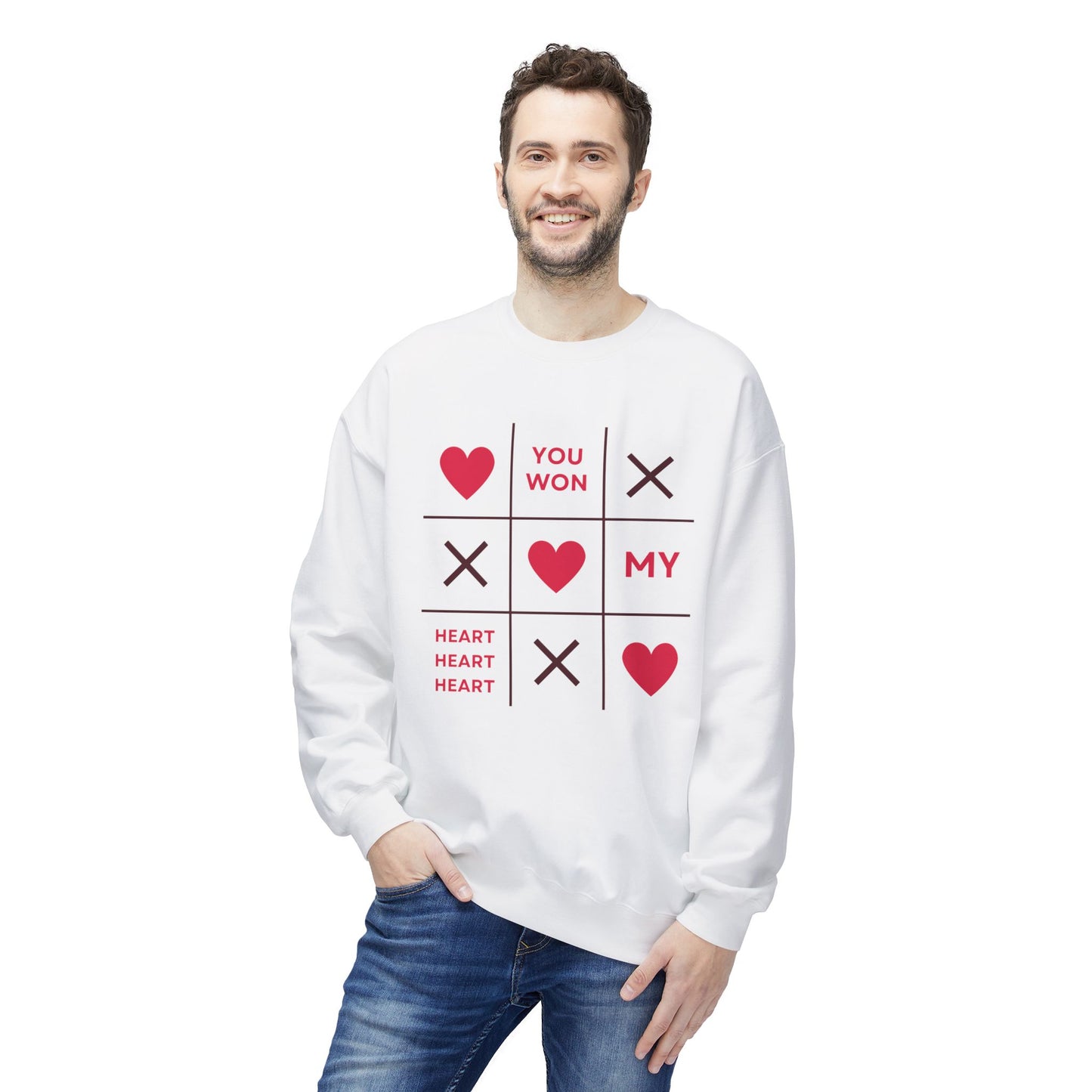 You Won My Heart Unisex Fleece Crewneck Sweatshirt