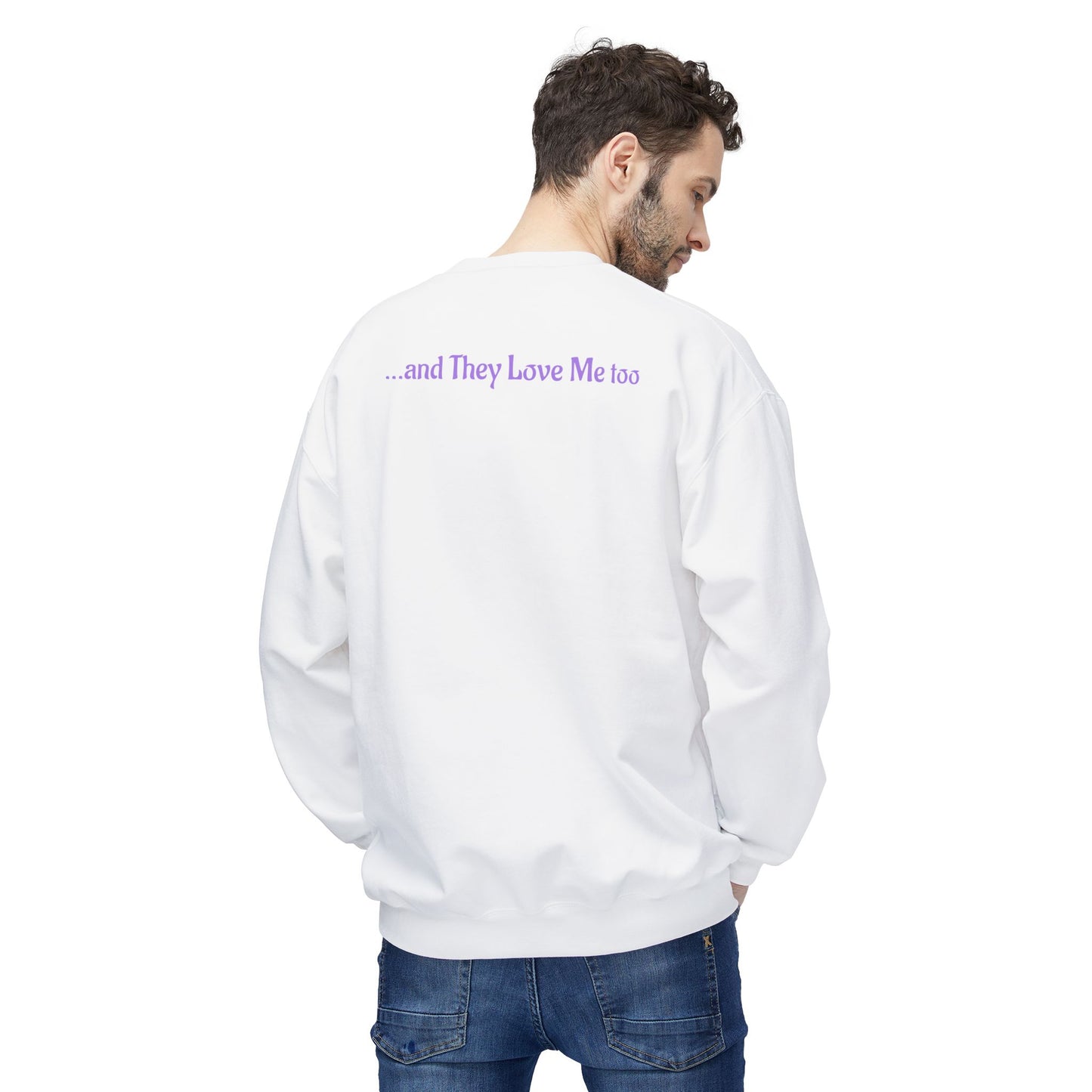 I Love My Family Unisex Fleece Crewneck Sweatshirt