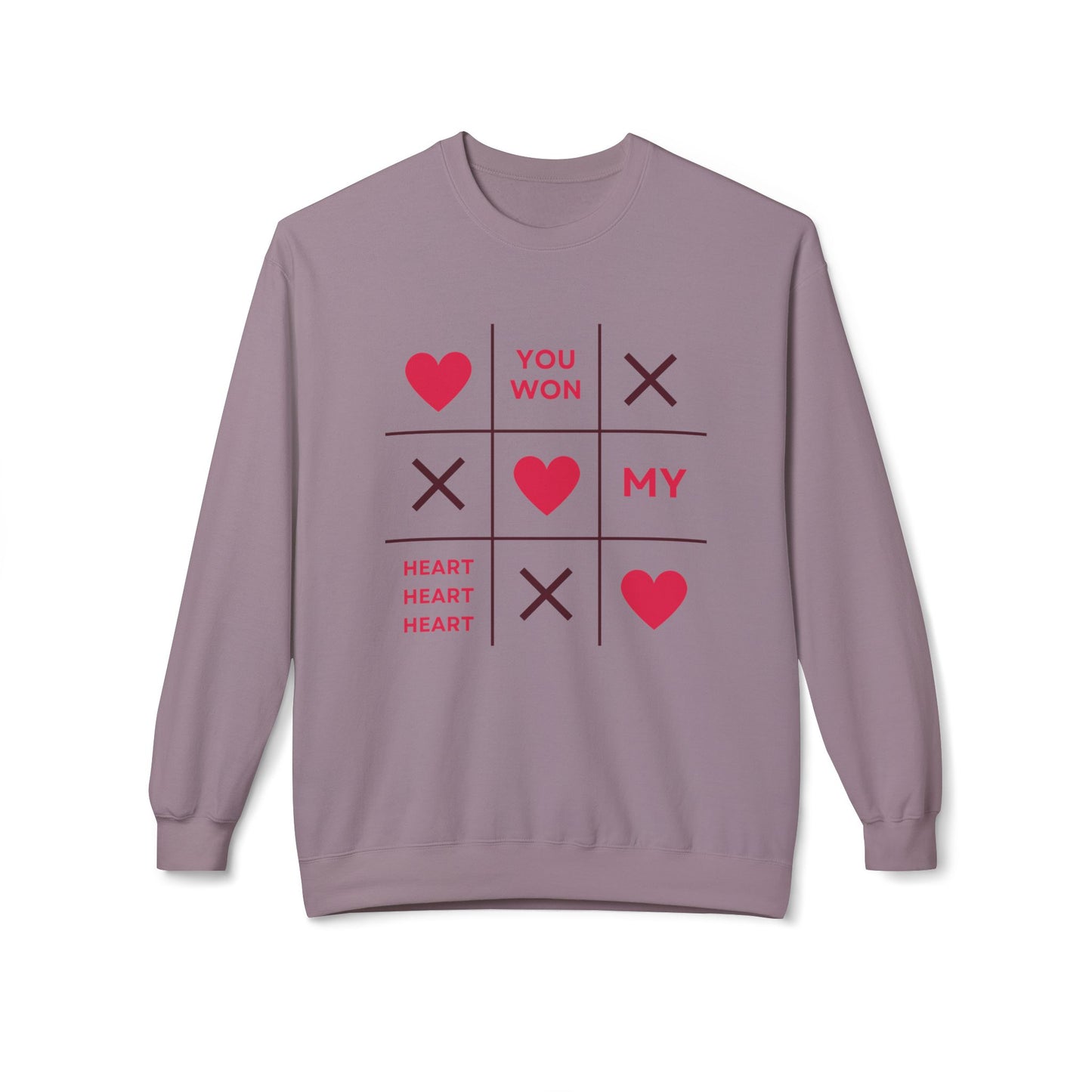 You Won My Heart Unisex Fleece Crewneck Sweatshirt