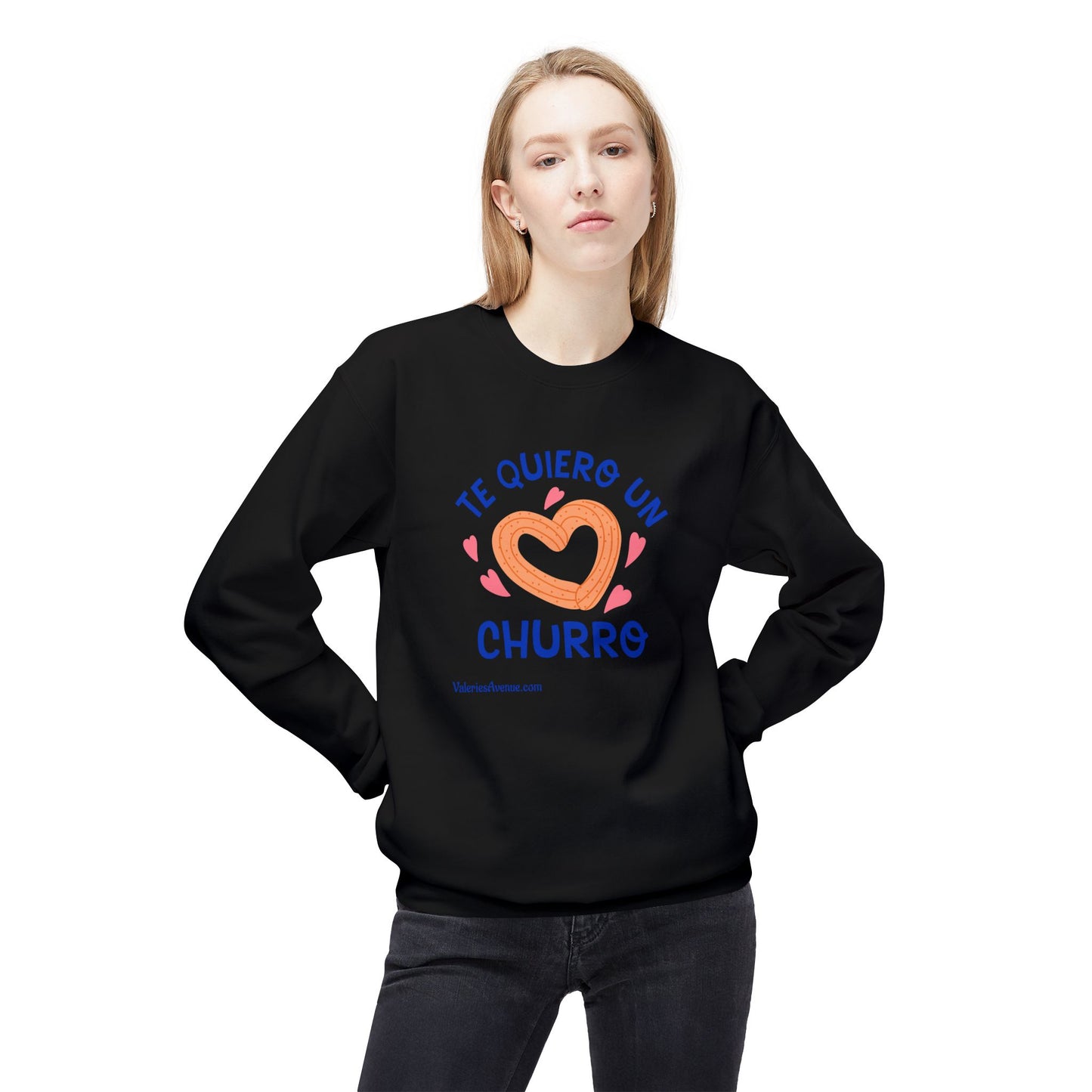 Te Quiero Un Churro Unisex Fleece Crewneck Sweatshirt