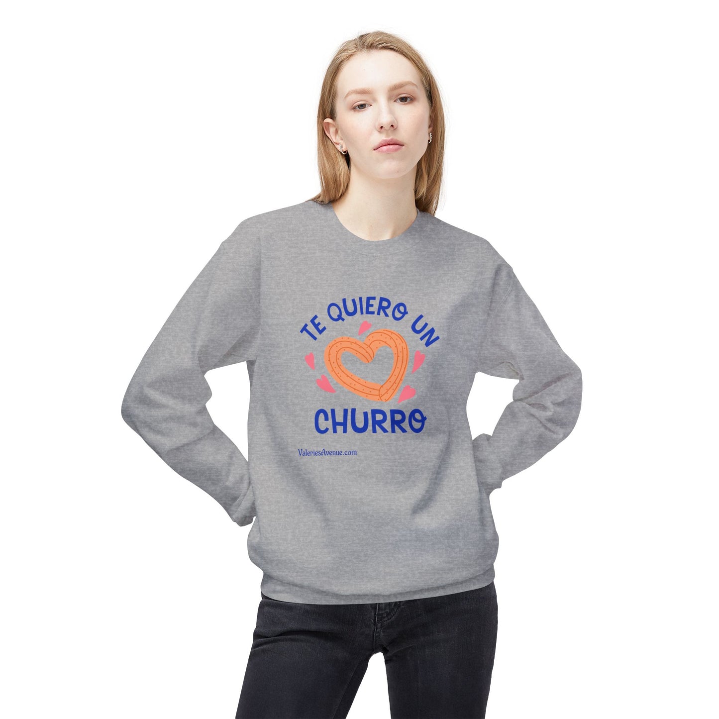 Te Quiero Un Churro Unisex Fleece Crewneck Sweatshirt