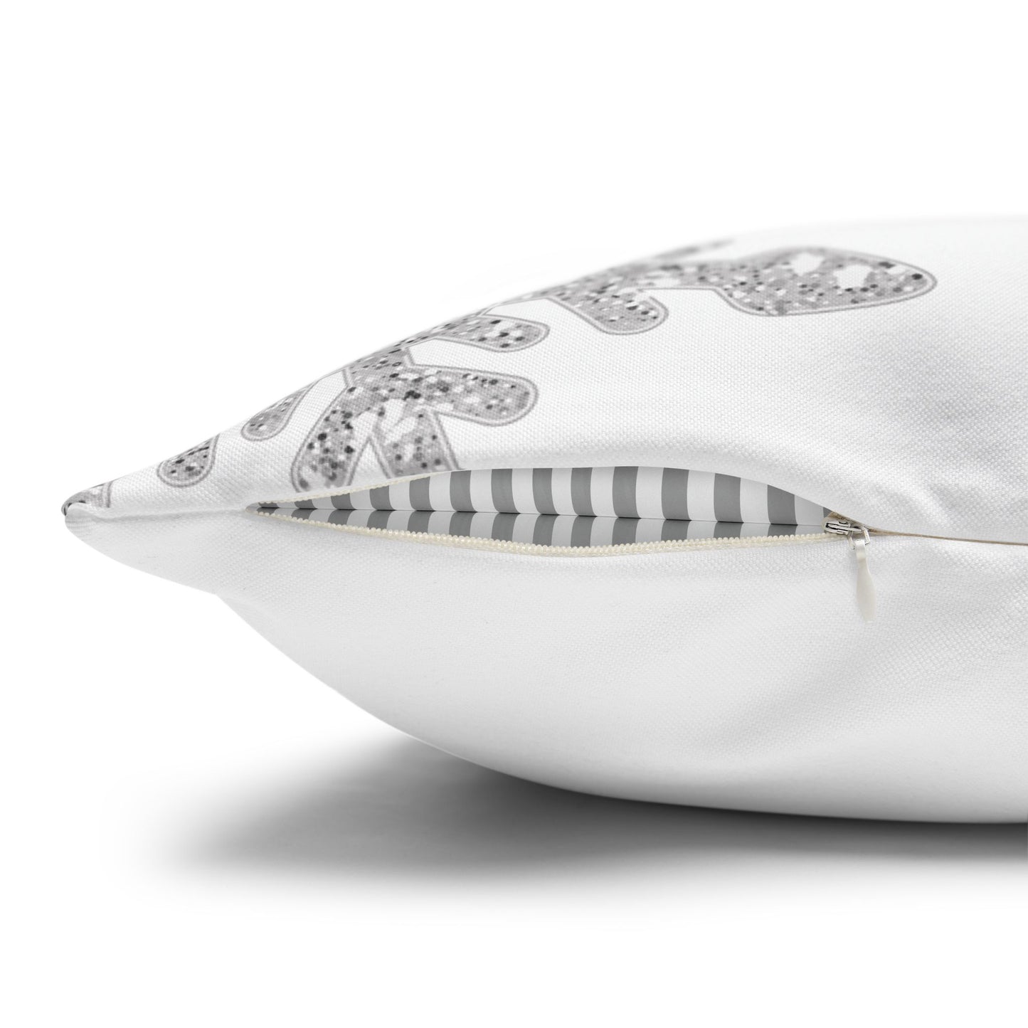 Square Pillowcase Snowflake Design