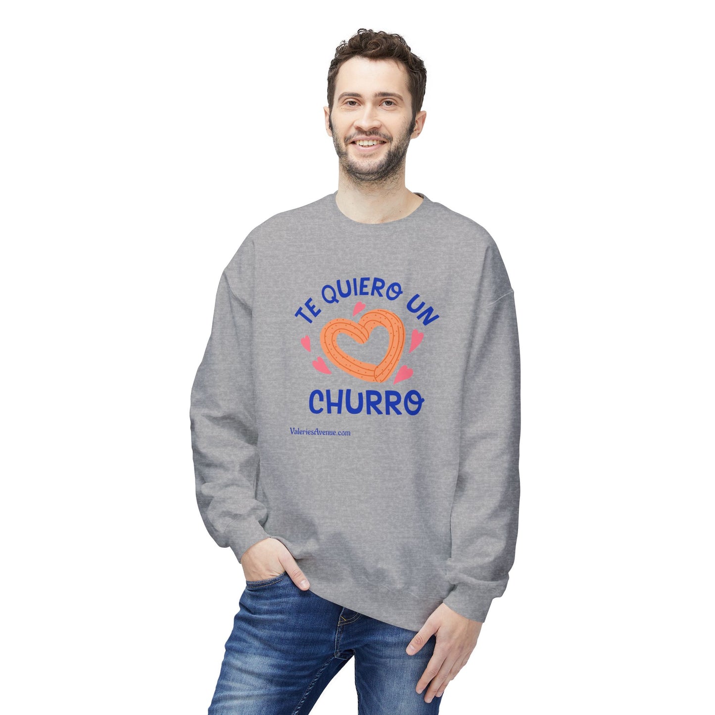 Te Quiero Un Churro Unisex Fleece Crewneck Sweatshirt