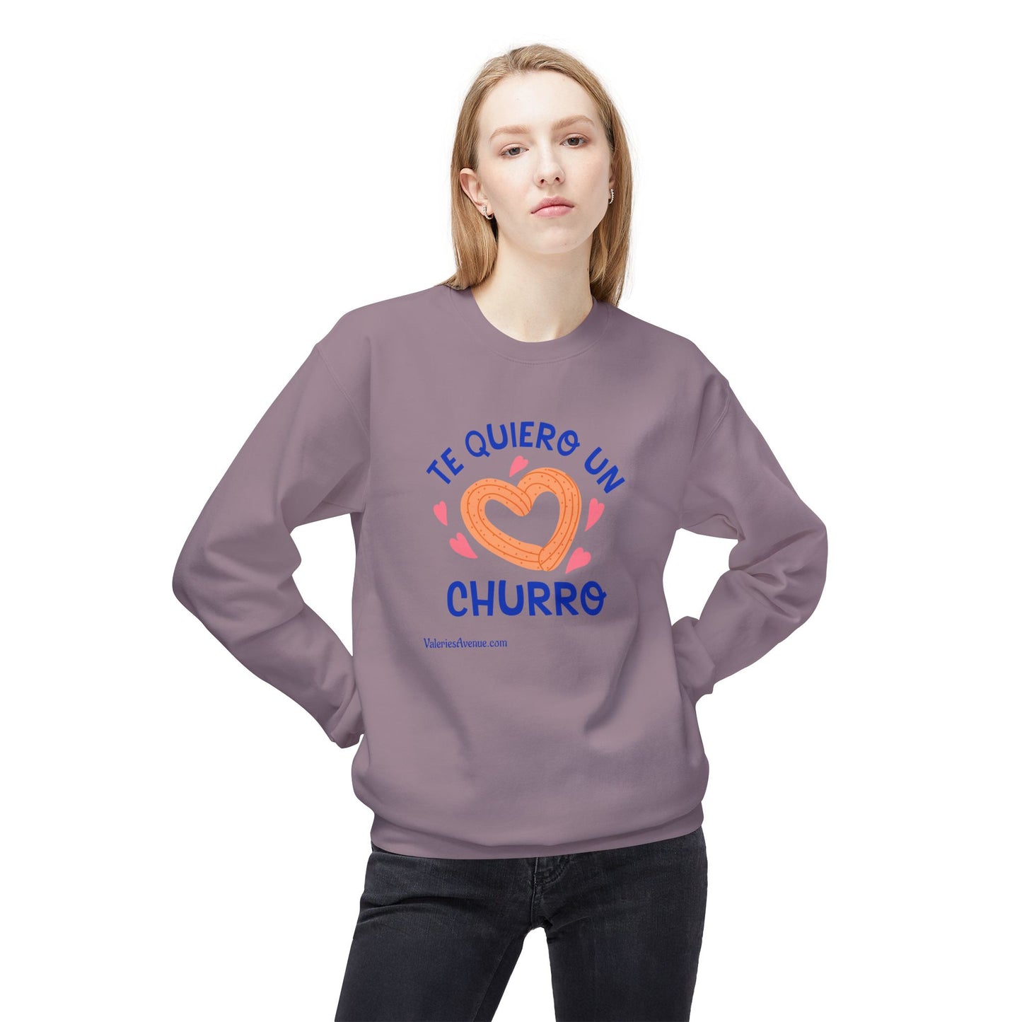 Te Quiero Un Churro Unisex Fleece Crewneck Sweatshirt