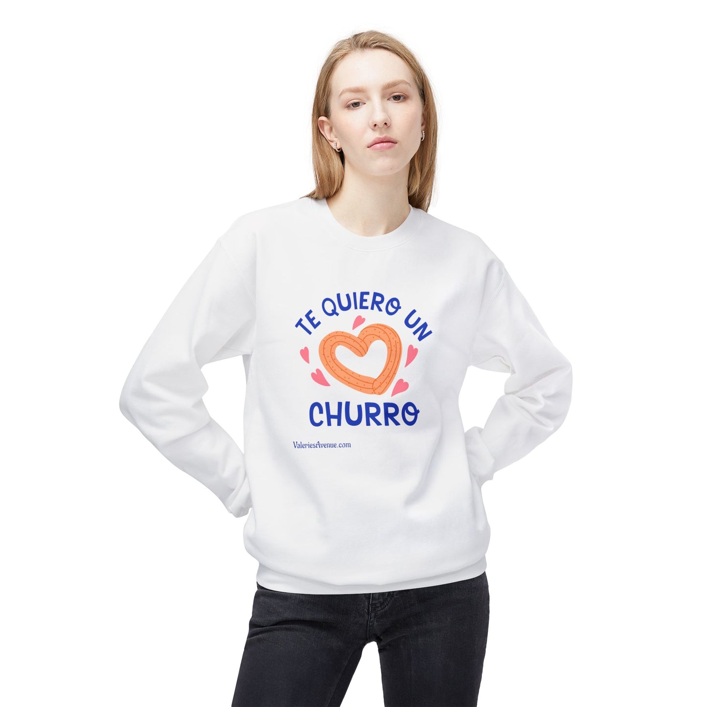 Te Quiero Un Churro Unisex Fleece Crewneck Sweatshirt
