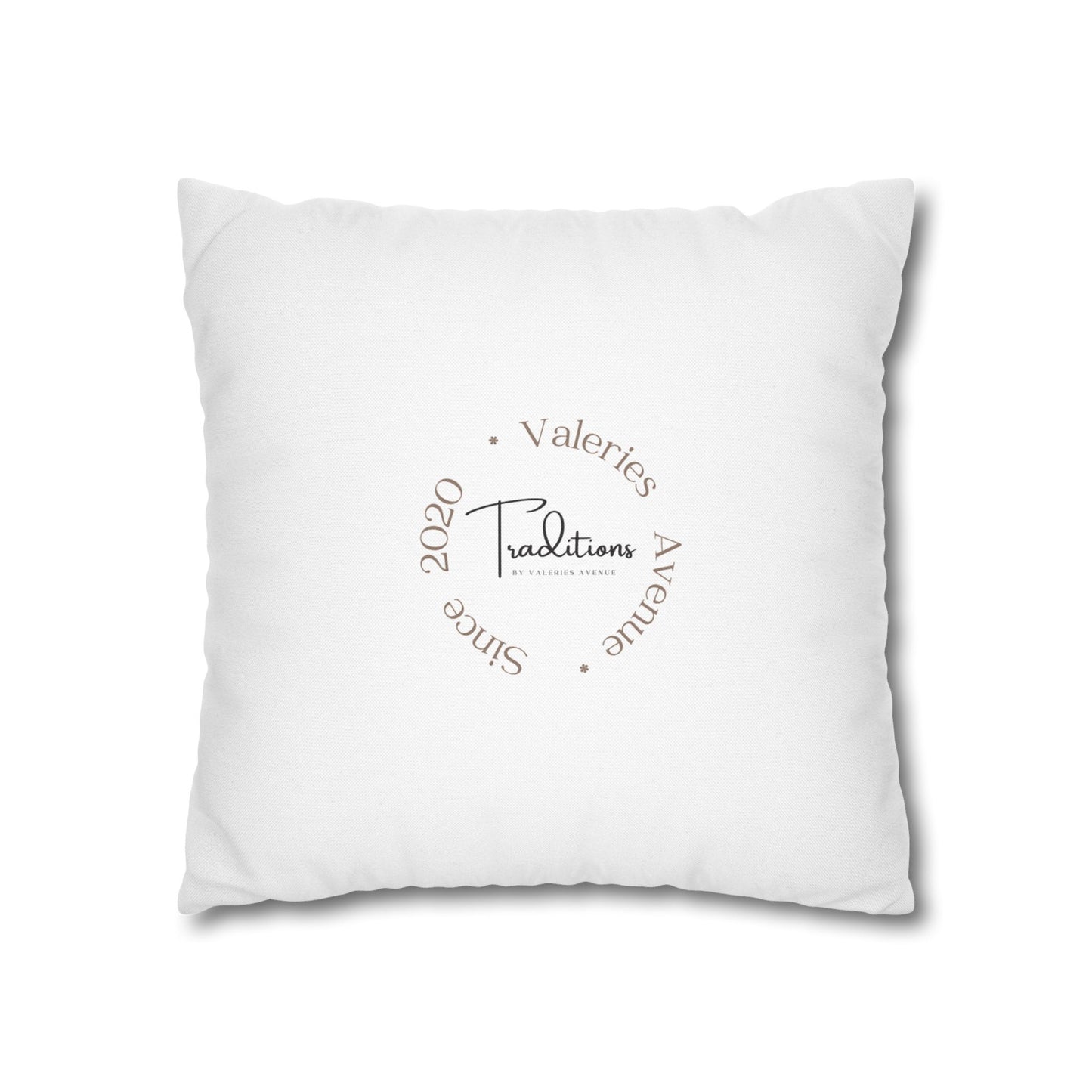 Gold Classic Nativity printed Design Spun Polyester Square Pillowcase
