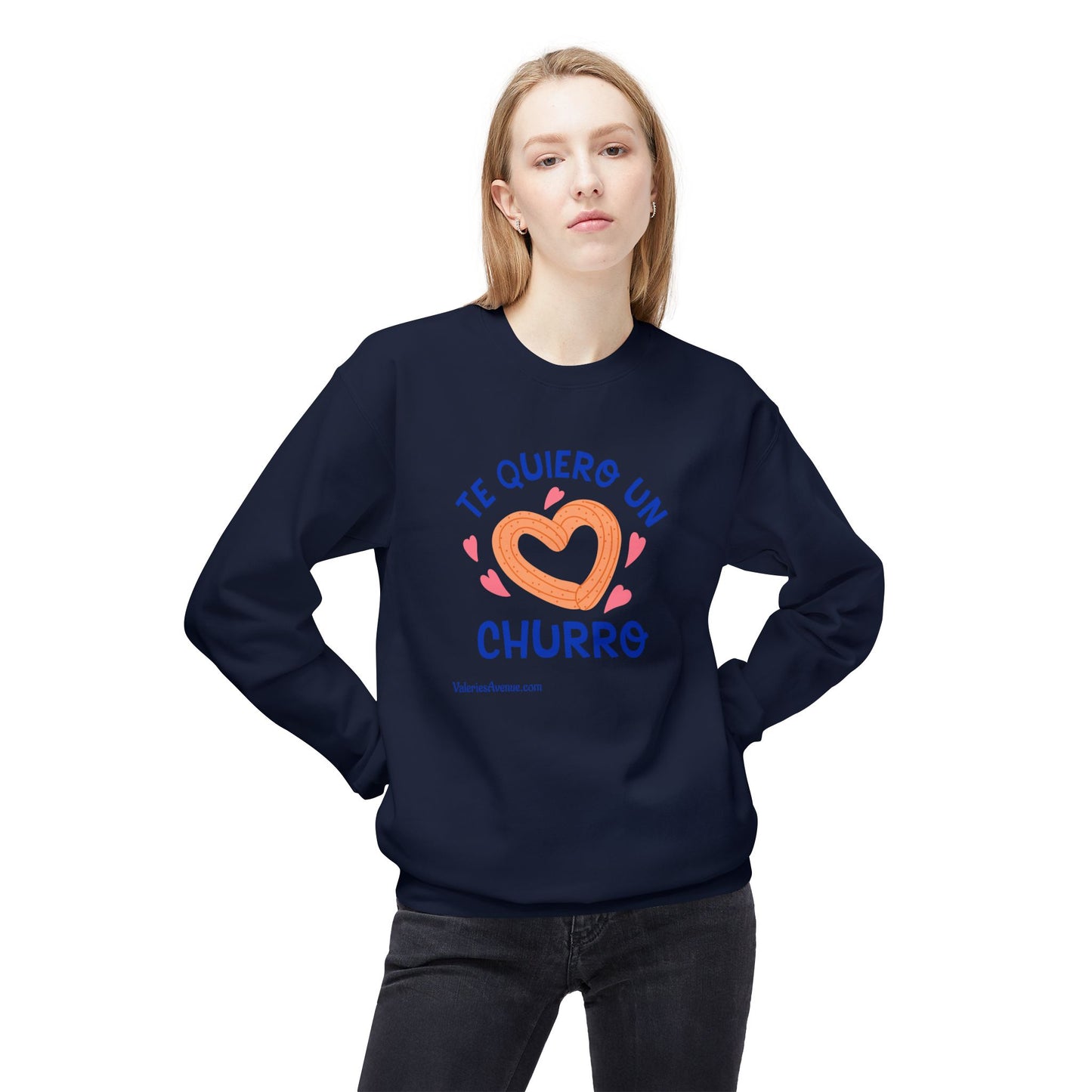 Te Quiero Un Churro Unisex Fleece Crewneck Sweatshirt