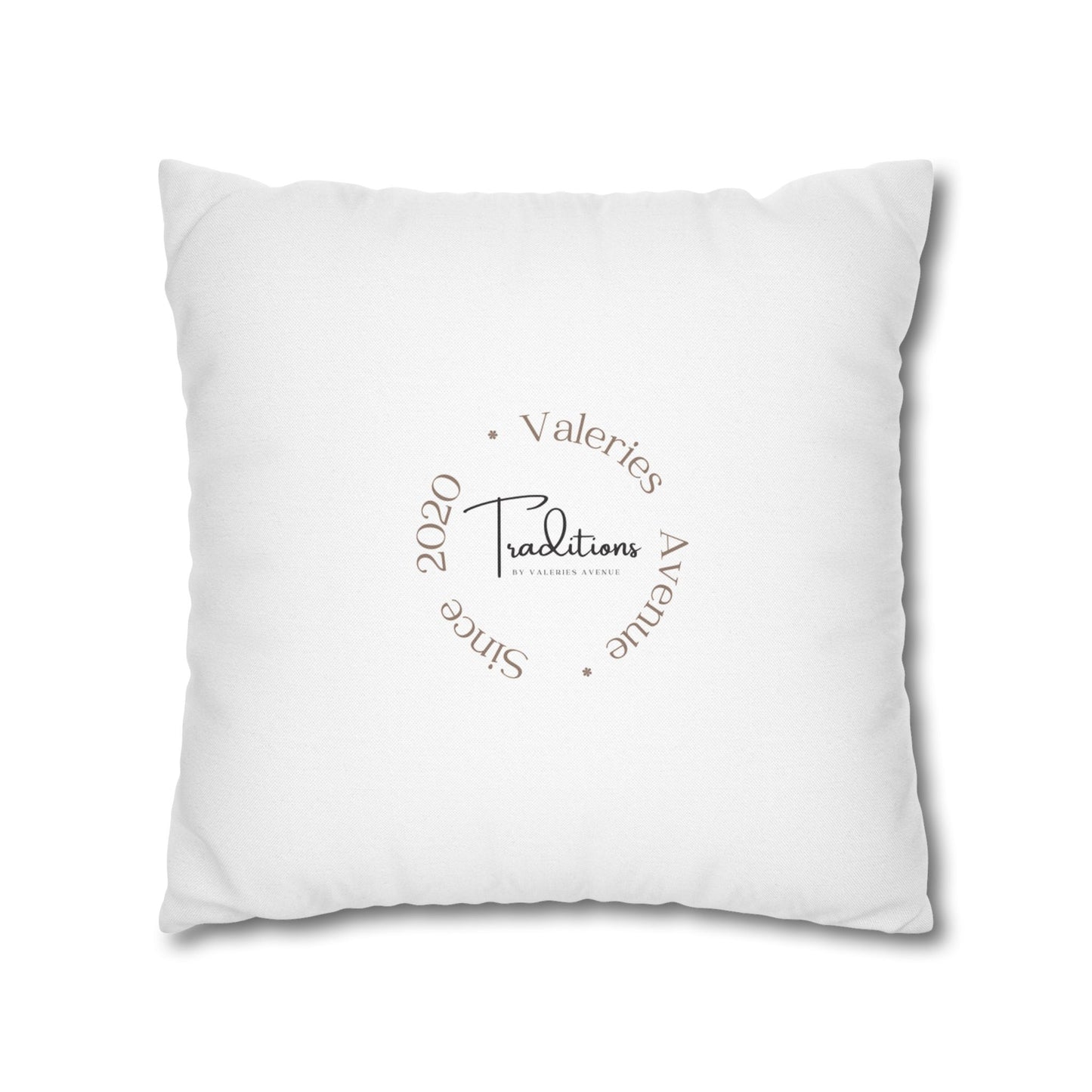 Gold Classic Nativity printed Design Spun Polyester Square Pillowcase