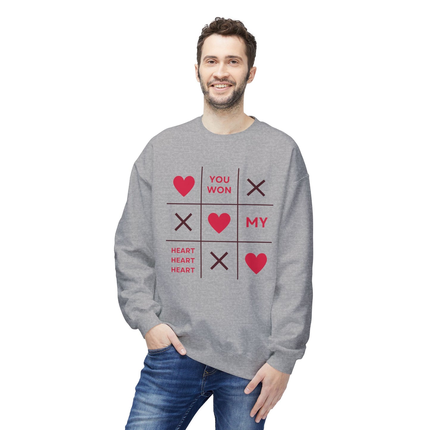 You Won My Heart Unisex Fleece Crewneck Sweatshirt