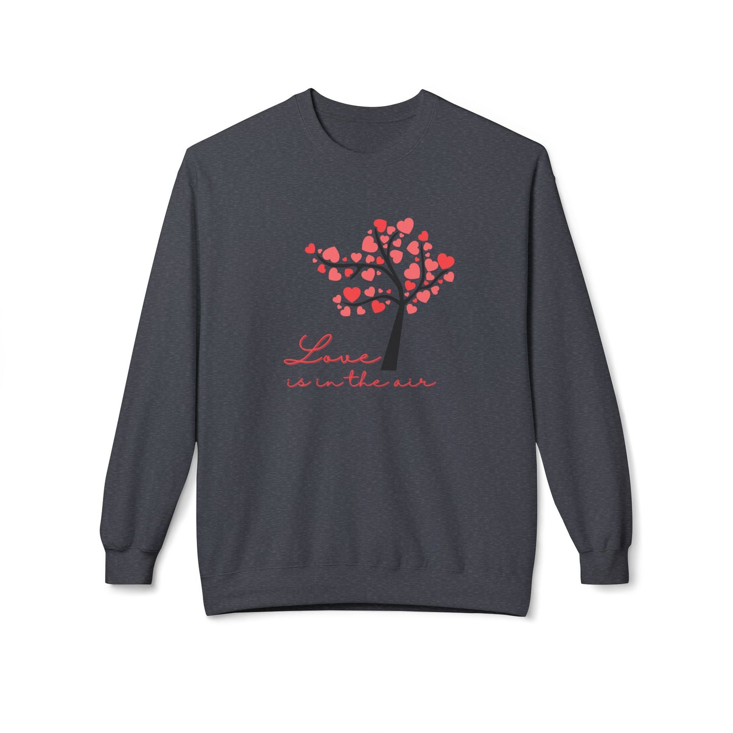 Love is in the Air Unisex Fleece Crewneck Sweatshirt