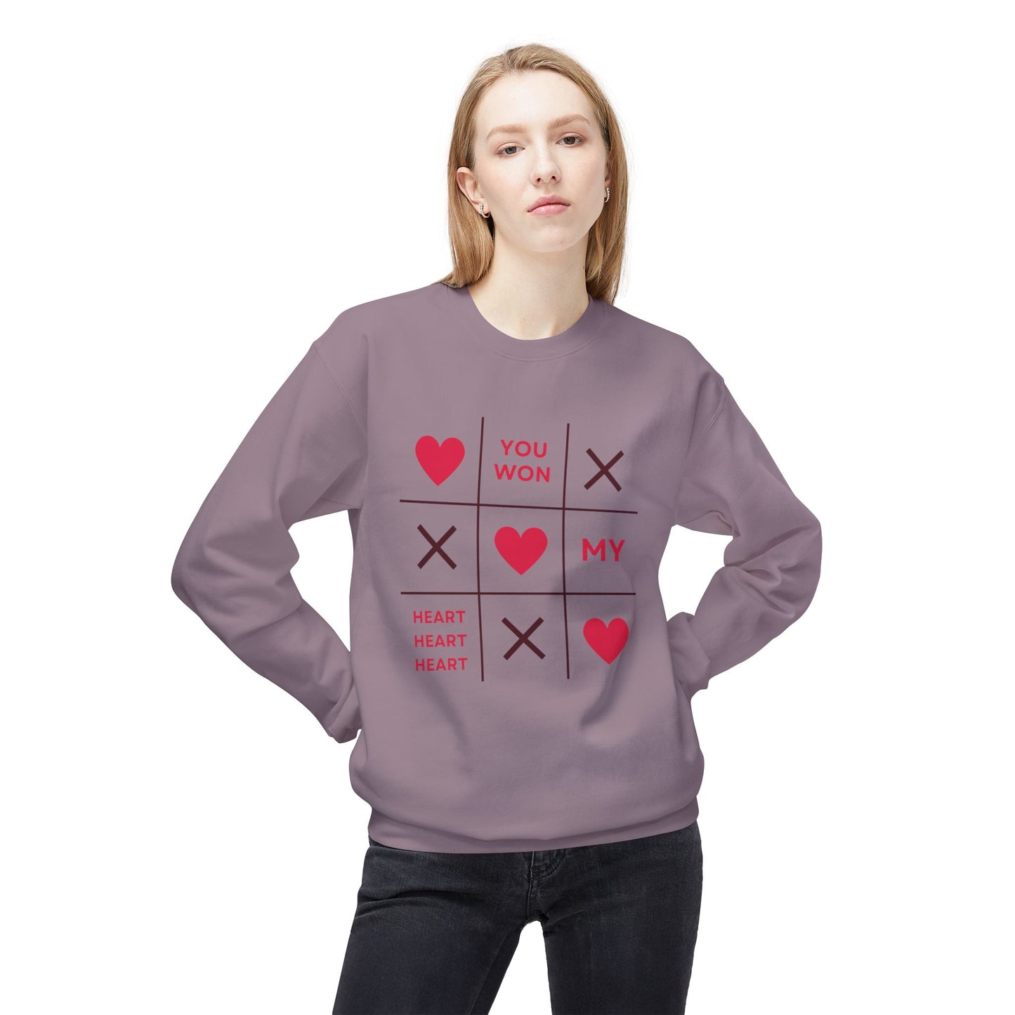 You Won My Heart Unisex Fleece Crewneck Sweatshirt