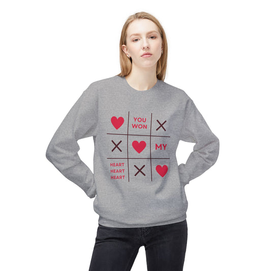 You Won My Heart Unisex Fleece Crewneck Sweatshirt