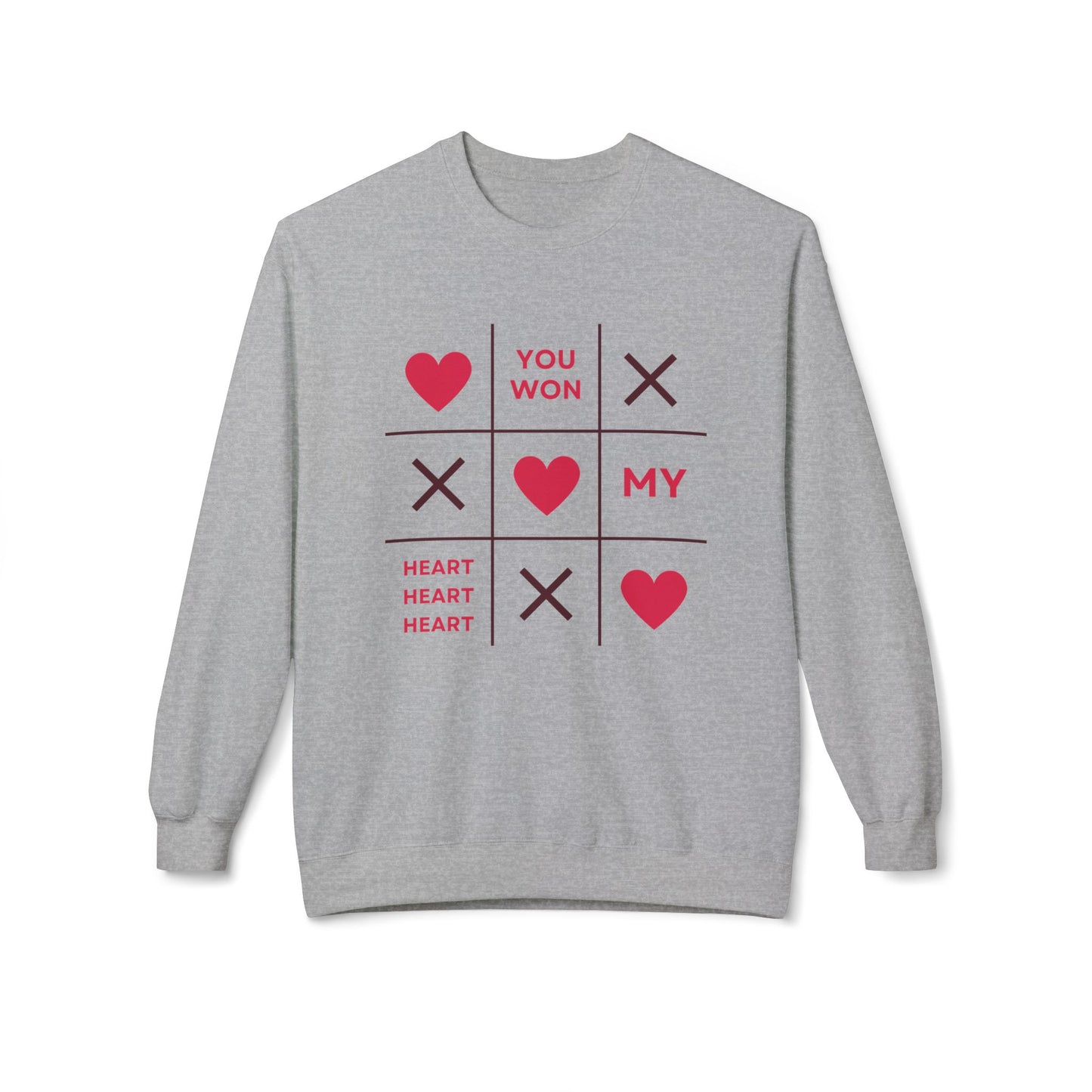 You Won My Heart Unisex Fleece Crewneck Sweatshirt