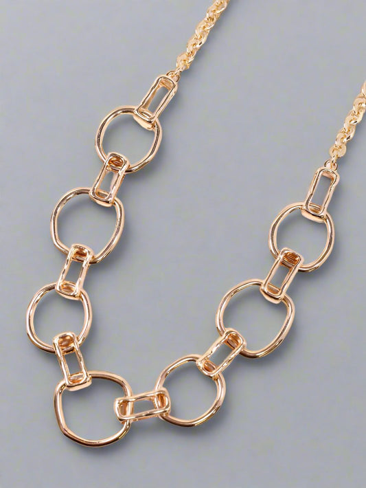 Bold Chain Gold Tone Necklace
