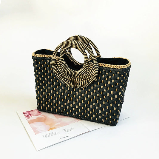 Bohemian Natural Straw hand bag