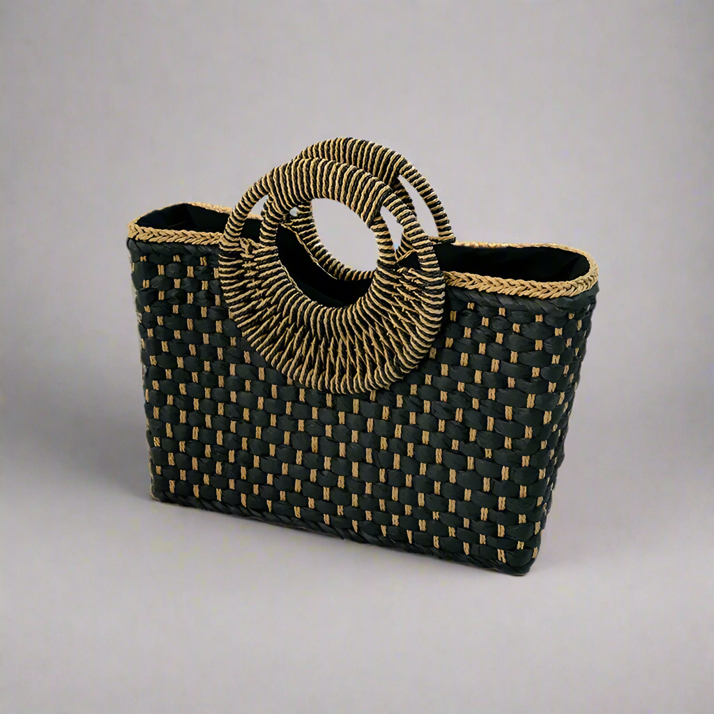 Bohemian Natural Straw hand bag
