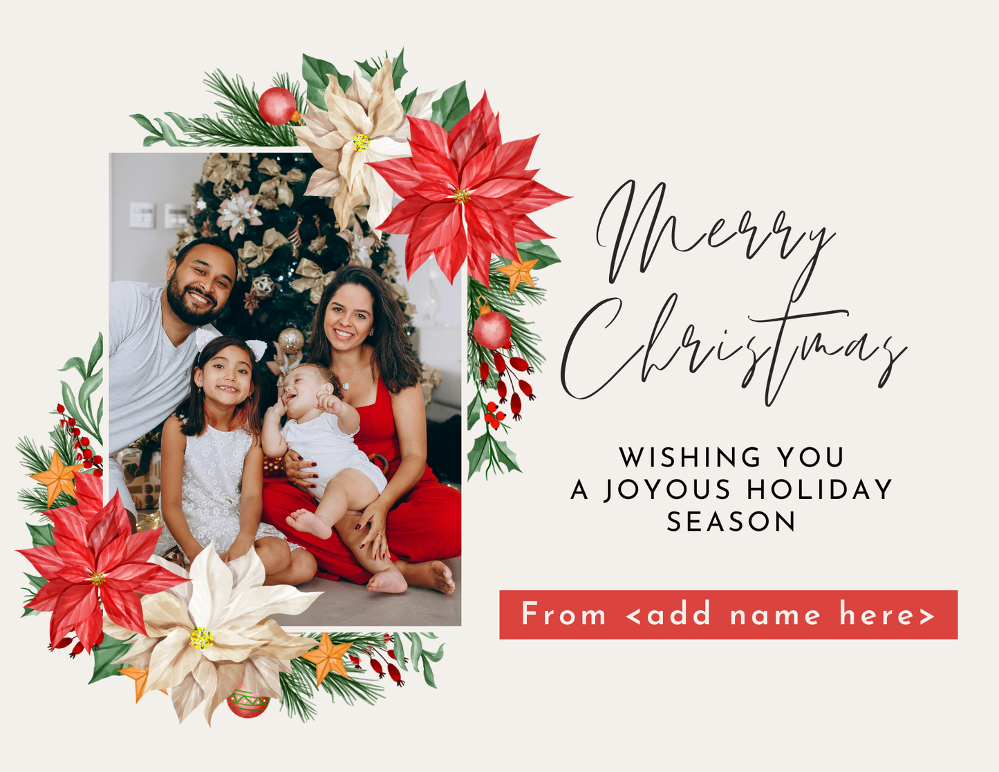 Family Christmas Post Cards