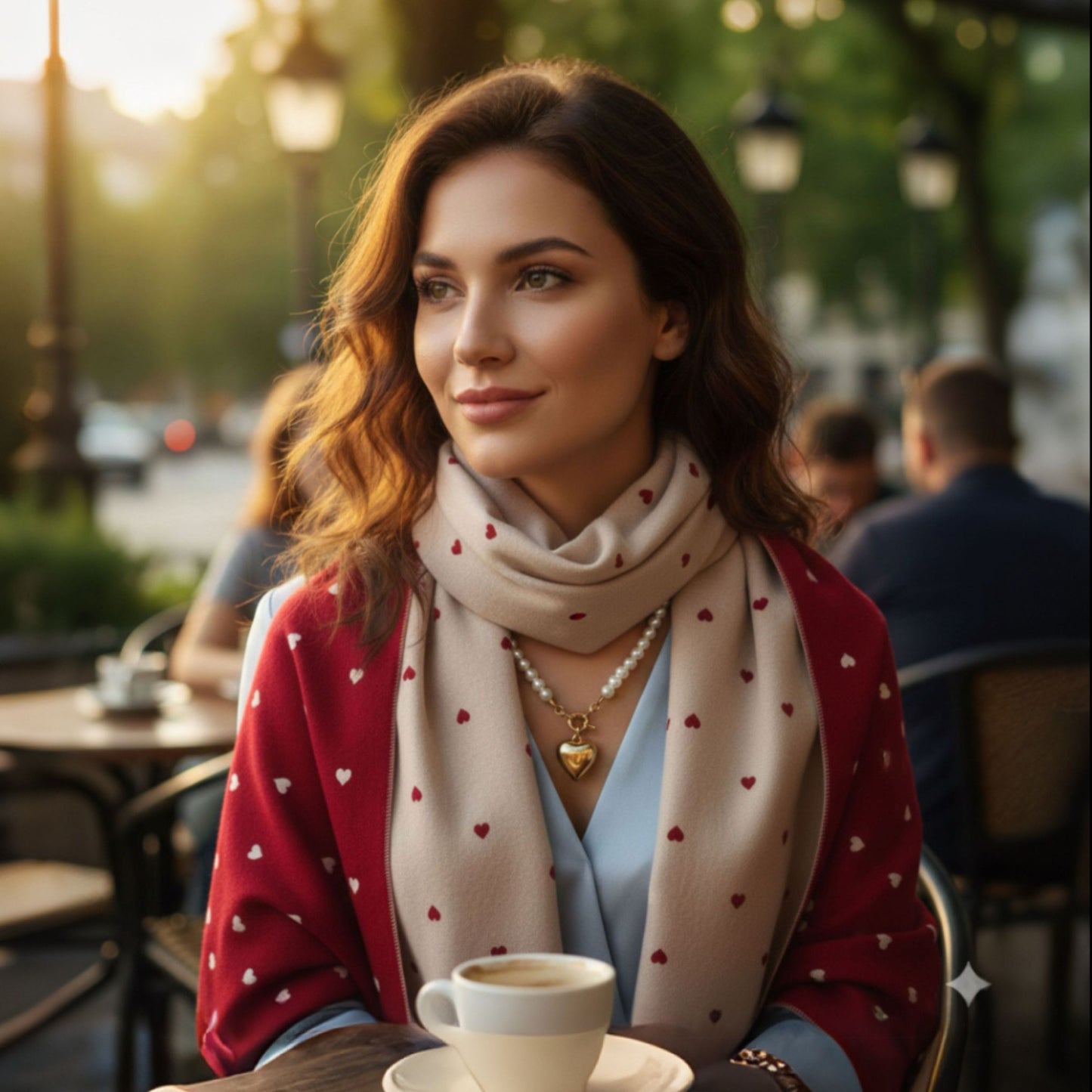 Pearls Meet Hearts Necklace - Gold Plated Women's Pearl Heart Jewelry