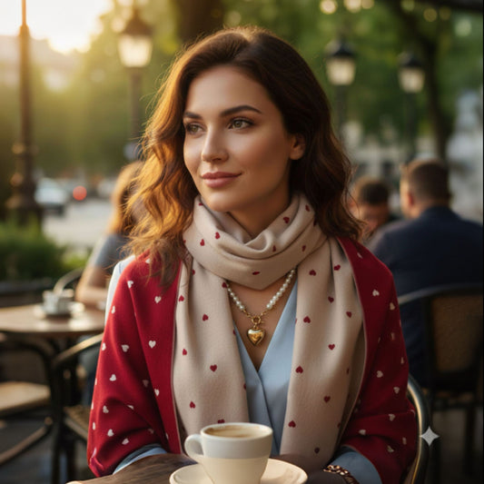 Pearls Meet Hearts Necklace - Gold Plated Women's Pearl Heart Jewelry