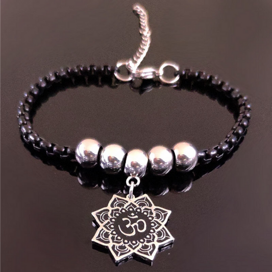 <transcy>Pulsera de flor de loto de yoga</transcy>
