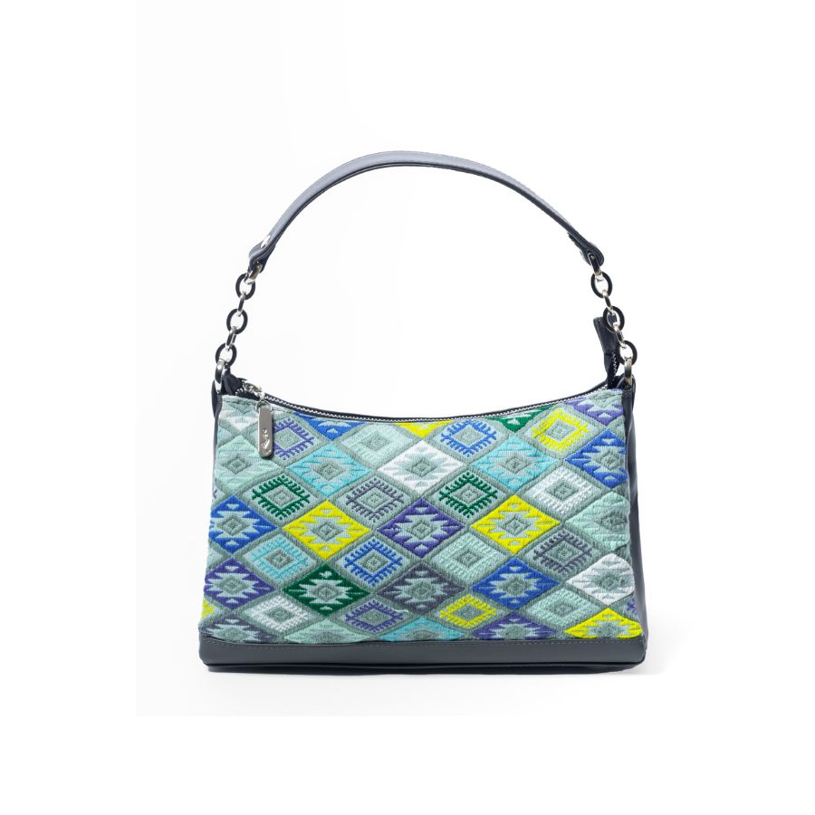 GREY SHOULDER and CROSS BODY Leather Bag