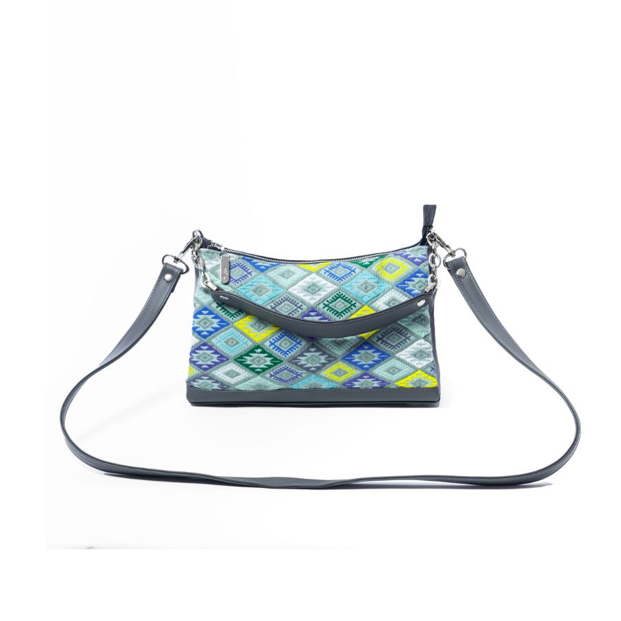 GREY SHOULDER and CROSS BODY Leather Bag