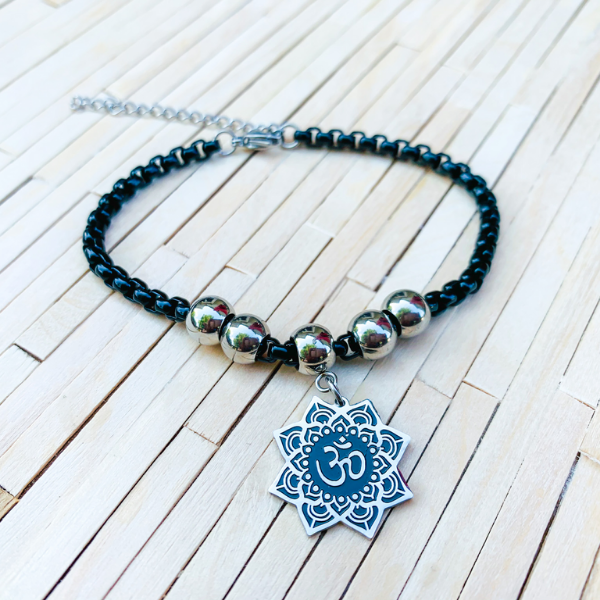 <transcy>Pulsera de flor de loto de yoga</transcy>