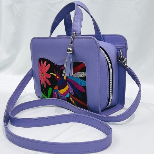 Mini clutch leather bag